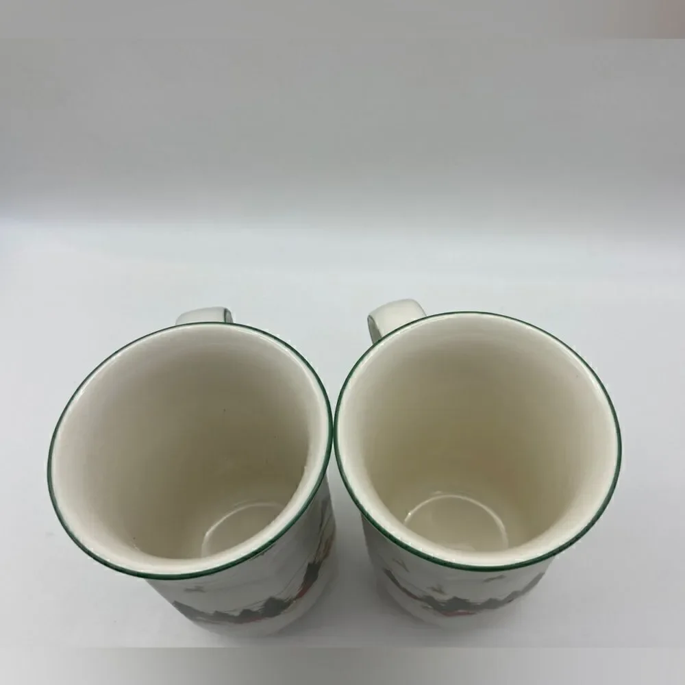 Micasa French Countryside Wonderland Cappuccino Mugs Lot of 2 F 9008 Like New